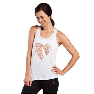 Orange Theory Fitness GRAPHIC HEART SLIT BACK TANK